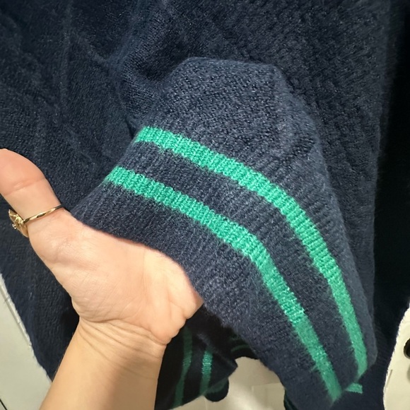 Free People Harbour Stripe Poncho EUC OS - Picture 4 of 4